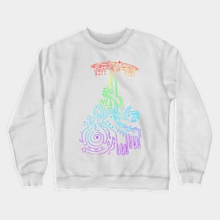 Rainbow Rauru Geoglyph (Totk) Crewneck Sweatshirt